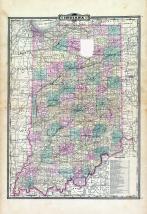 Indiana State Map, Noble County 1893